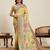 mustard art silk woven saree with blouse