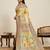 mustard art silk woven saree with blouse