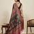 black art silk woven saree with blouse
