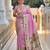 baby pink art silk woven saree with blouse