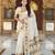cream art silk woven saree with blouse