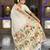 cream art silk woven saree with blouse