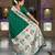 green art silk woven saree with blouse