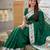 green art silk woven saree with blouse
