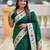 green art silk woven saree with blouse