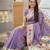 lavender art silk woven saree with blouse