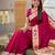pink art silk woven saree with blouse