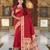 red art silk woven saree with blouse