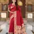 red art silk woven saree with blouse