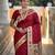 red art silk woven saree with blouse
