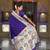 violet art silk woven saree with blouse