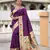 wine art silk woven saree with blouse