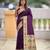 wine art silk woven saree with blouse