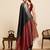 black art silk woven saree with blouse