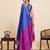 blue art silk woven saree with blouse