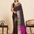 coffee art silk woven saree with blouse