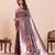wine art silk woven saree with blouse