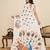 cream chiffon printed saree with blouse