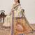 mustard linen printed saree with blouse