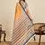 mustard linen printed saree with blouse