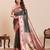 dark green art silk woven saree with blouse
