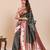 dark green art silk woven saree with blouse