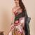 dark green art silk woven saree with blouse