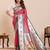 pink art silk woven saree with blouse