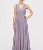 Move  georgette sleevless embroidered gown