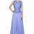 Light blue georgette sleevless embroidered gown