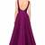 Deep pink silk sleevless embroidered gown