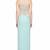 Light blue georgette sleevless embroidered gown
