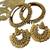 Ram Leela Pearl Earrings with Gold Plated Pearl Bangles