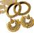 Ram Leela Pearl Earrings with Gold Plated Pearl Bangles