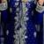 Royal Blue Silver Embroidered Moroccan Kaftan
