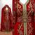 Red Gold Embroidered Moroccan Bridal Kaftan