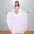 Pristine White Hand-Embroidered Georgette Butterfly Kaftan