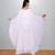 Pristine White Hand-Embroidered Georgette Butterfly Kaftan