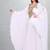 Pristine White Hand-Embroidered Georgette Butterfly Kaftan