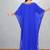Royal Blue Georgette Butterfly Kaftan with Antique Gold Medallion Embroidery