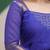 Blue embroidered with jaquard  kanchi cotton maxi kurti dupatta set