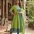 Perrot embroidered with jaquard  kanchi cotton maxi kurti dupatta set