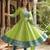 Perrot embroidered with jaquard  kanchi cotton maxi kurti dupatta set