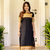 Black jaquard  kanchi cotton maxi kurti dupatta set