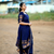 Black jaquard  kanchi cotton maxi kurti dupatta set