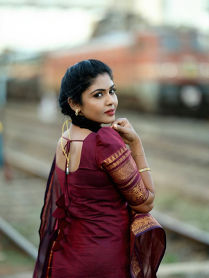 Maroon jaquard  kanchi cotton maxi kurti dupatta set 5