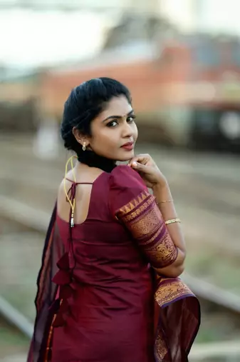 Maroon jaquard  kanchi cotton maxi kurti dupatta set
