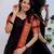 Black jaquard  kanchi cotton maxi kurti dupatta set