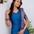 Firozi jaquard  kanchi cotton maxi kurti dupatta set