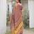 Mauve tissue linen saree with blouse